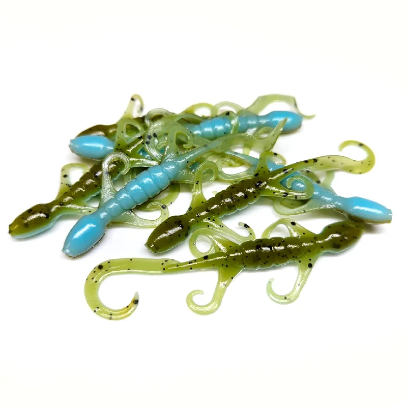 Jerkbait Lures-Toxic Pumpkin - Lil' Lizard