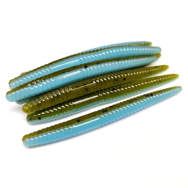 Topwater Lures-Toxic Pumpkin - Mini Stick Worm