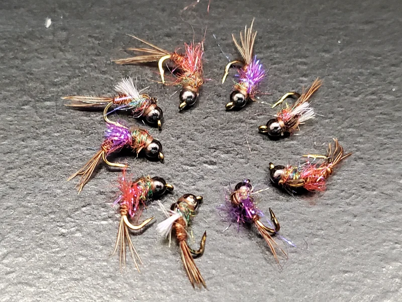 Shrimp Flies-Trigger Nymph, Tungsten Bead Trigger Nymphs, Tail Water Tungsten Bead Head Nymph, BH Nymph