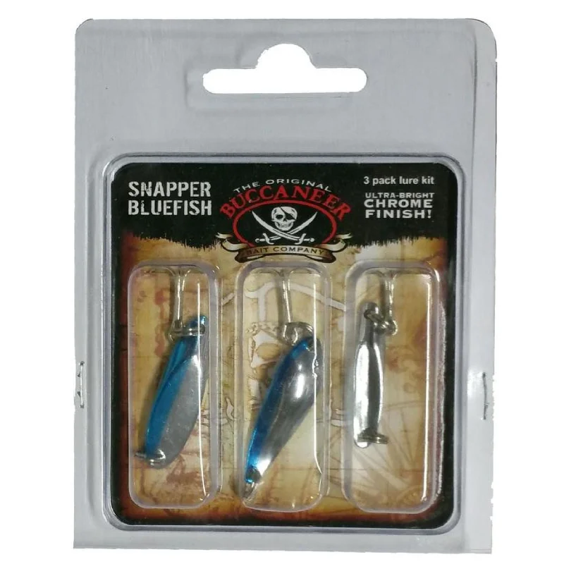 Trout Fishing Lures-Buccaneer Snapper/Bluefish Three Pack Lure Kit