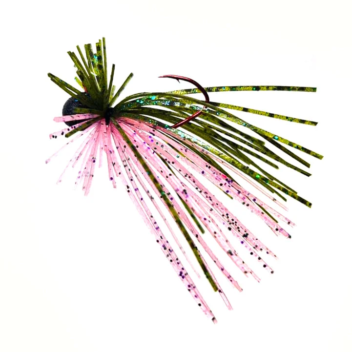 Jighead Lures-Watermelon Bubble Gum - Micro Spin Jig