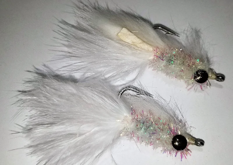 Classic Salmon Flies-White Bait Streamer Fly, Saltwater White Bait, Fresh Water White Bait, Schminnow Fly