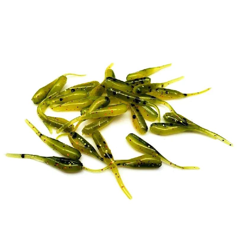 Hard-body Lures-Yellow Perch - 1" Micro Shad Stinger Tails