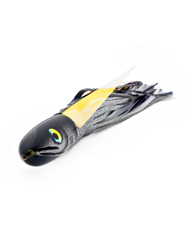 Jerkbait Lures-9” Blunt Bullet: Black/Silver