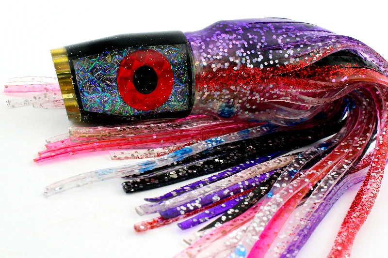 Drop-shot Lures-9" Jetted Black Hellcat in Kona Combo