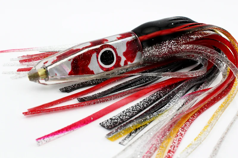 Softbait Lures-Bleeding Baitfish Screamer with Black/Red/Silver