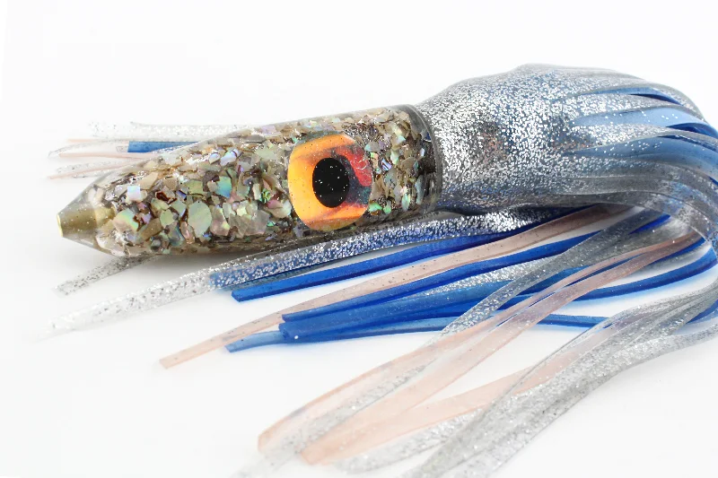 Popper Topwater Lures-Custom Abalone Ballyhoo Fury