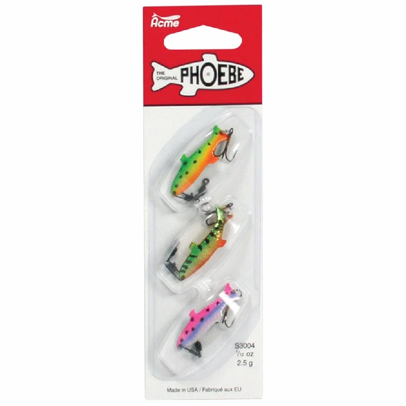 Custom Lures-Deluxe Phoebe 1/8 Ounce-3 Pack