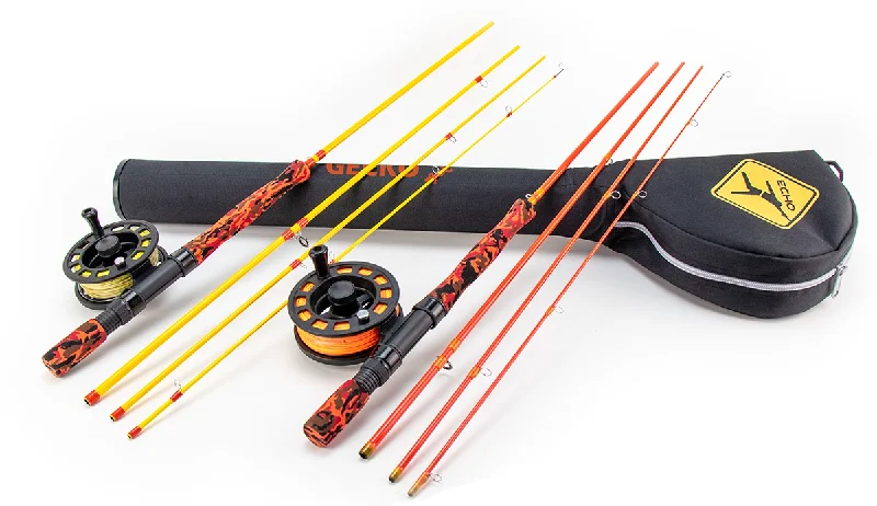 Durable Fishing Rods-Echo Gecko Trout Rod & Reel Kit