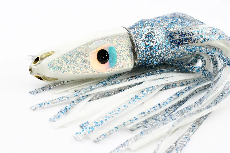 Buzzbait Spinner Lures-Gamma Glow White Jezebel (9" Jetted Bullet)