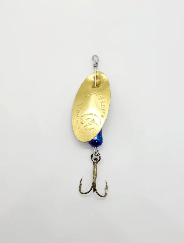 Lipless Crankbait Lures-Get'n Hook'd Brass Sonic Spinner #6