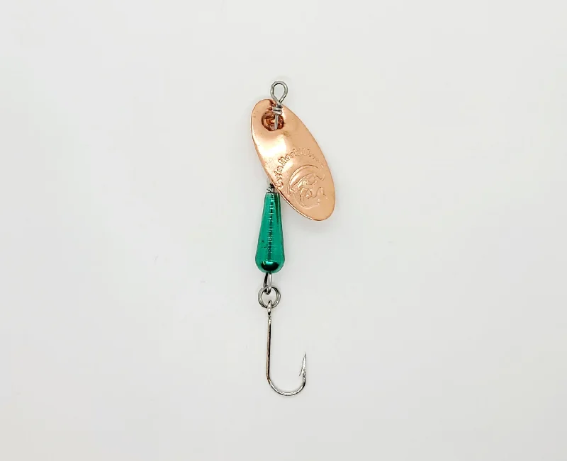 Bite-sized Lures-Get'n Hook'd Copper Sonic Spinner #4