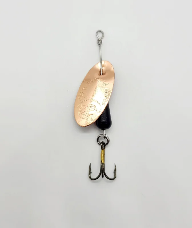 Worm Lures-Get'n Hook'd Copper Sonic Spinner #5