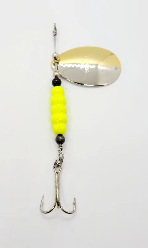 Freshwater Lures-Indiana Gold/Nickel Spinner Size 7