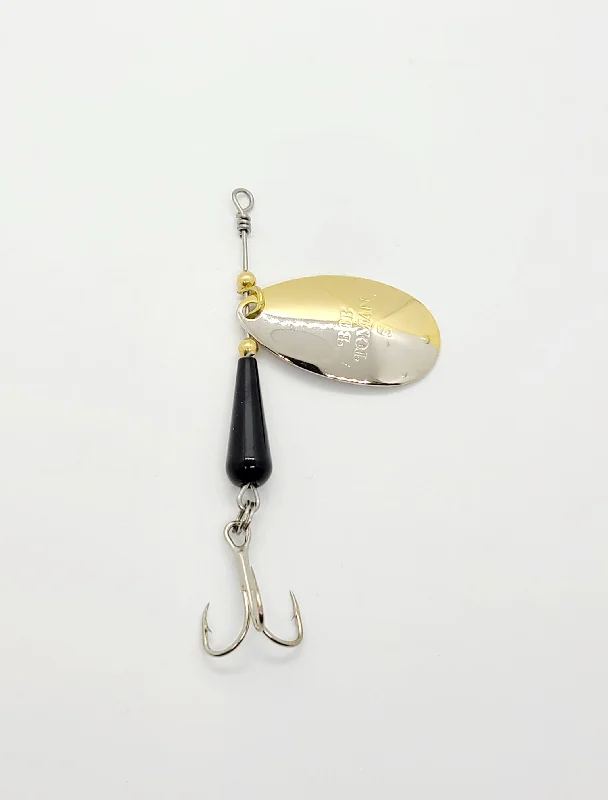 Saltwater Lures-Indiana Gold/Nickel Spinner Size 5