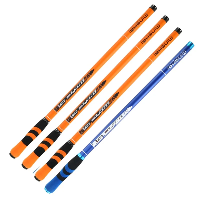 Lightweight Trolling Rods-JOSBY Carbon Fiber Telescopic Fishing Rod Pesca Stream Hand Pole Carp Ultralight Super hard Travel 3.6/4.5/5.4/6.3/7.2M