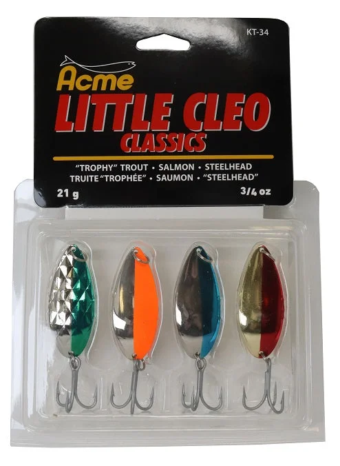 Softbait Lures-Little Cleo 3/4 Oz Classics Kit 4 Pack