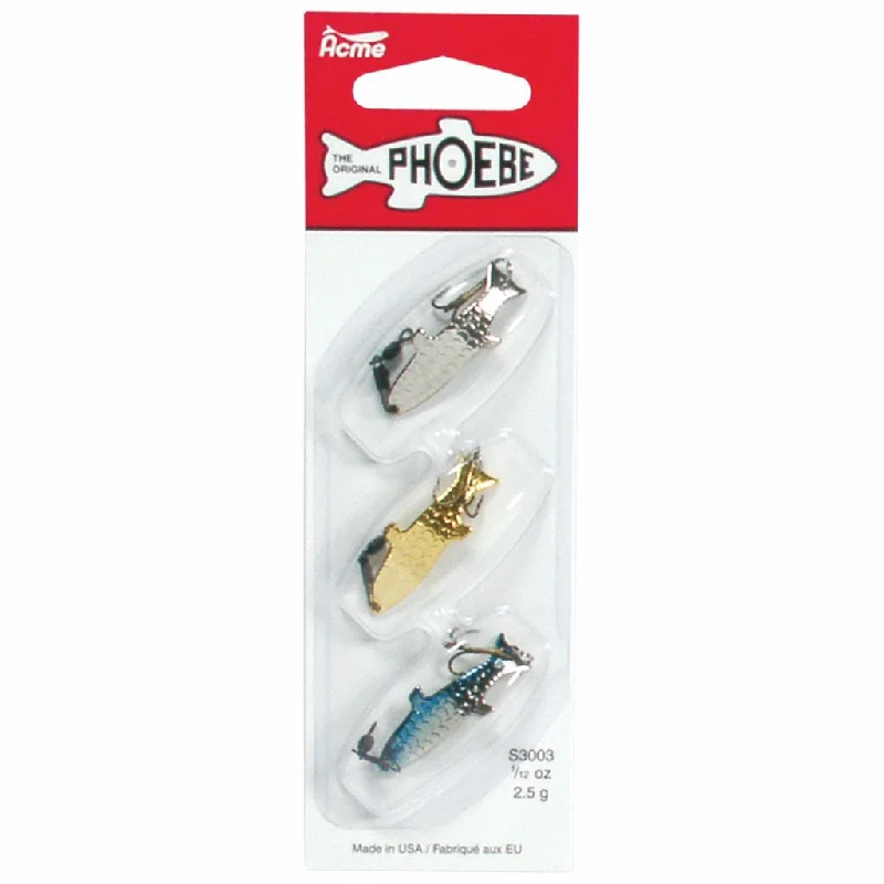 Spinning Lures-Phoebe 1/12 Ounce-3 Pack