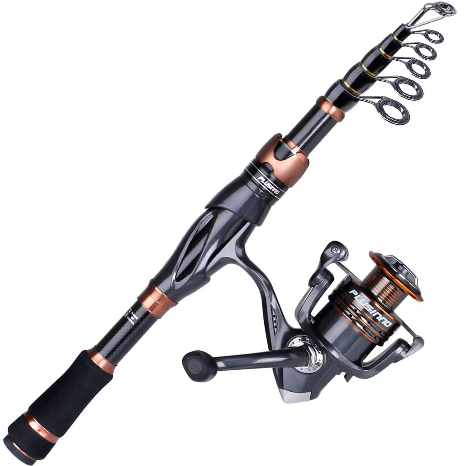 Heavy Duty Fishing Rods-PLUSINNO Eagle Hunting Ⅶ Telescopic Fishing Rods and Reel Combos