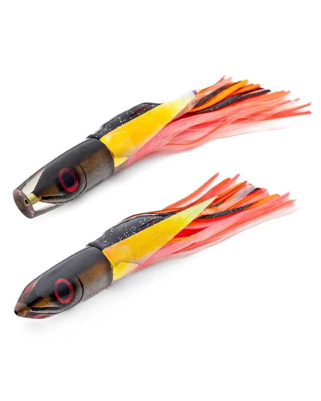 Frog Lures for Fishing-7" Ali'i Fish Series: Black Salmon