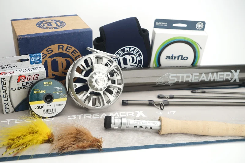 Long-distance Casting Rods-BRT Streamer Dream Complete Fly Rod & Reel Kit