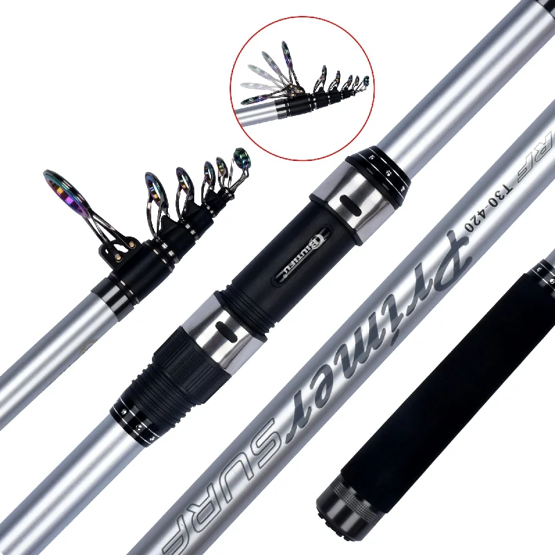 Action-specific Fishing Rods-Surf Rod 5.3/5.0/4.5/4.2/4.05/3.9m Telescopic Fishing Travel Spinning Power 60-200g