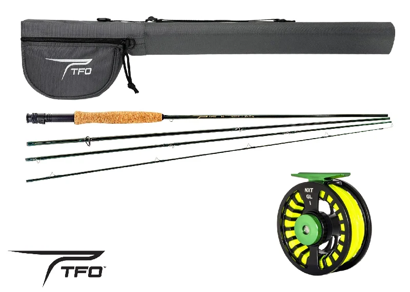 Power Fishing Rods-TFO NXT GL Fly Rod/Reel Kit