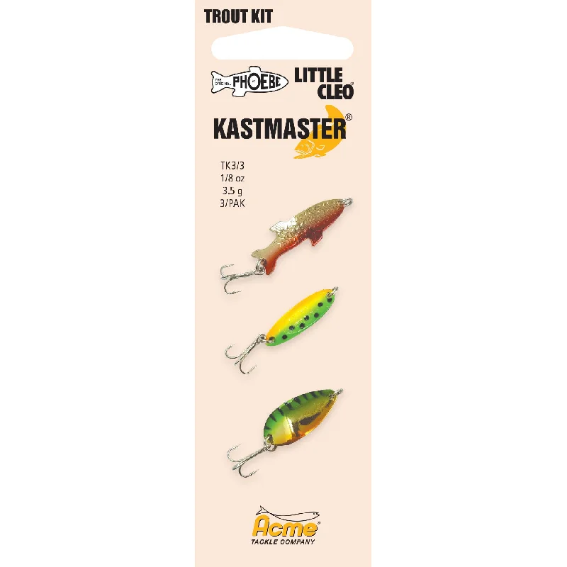 Rat-L-Trap Lures-Trout Spoon Multi Pack 1/8 oz Painted