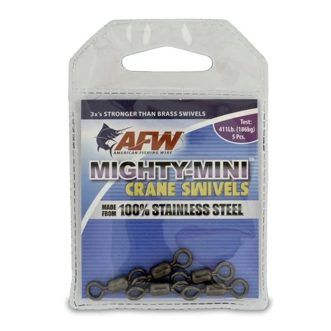 Saltwater Bearing Swivels-AFW Mighty Mini Stainless Steel Crane Swivels