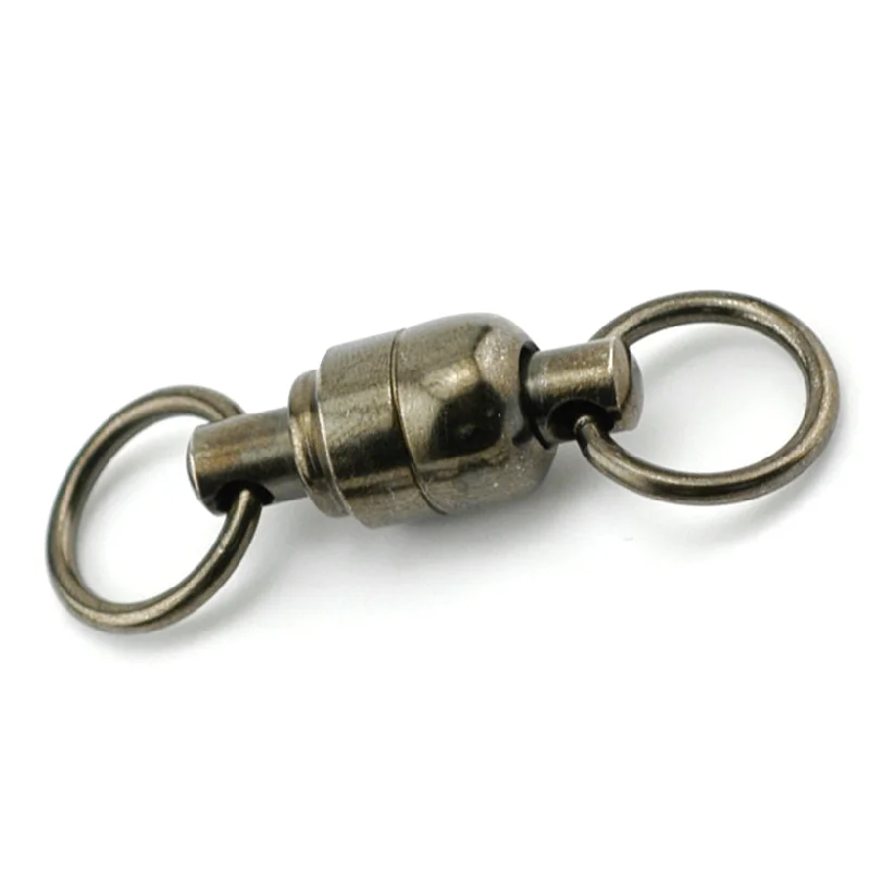 Double Bearing Swivels-American Fishing Wire Solid Brass Ball Bearing Swivels & Double Welded Rings