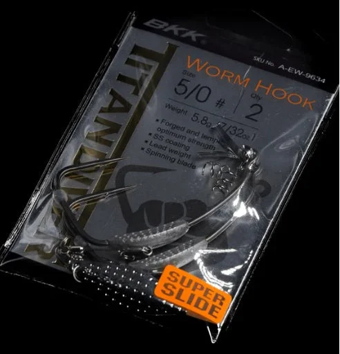 Freshwater Fish Hooks-BKK 5/0 Hooks for 5" NLBN Big Mullet & K-Tails