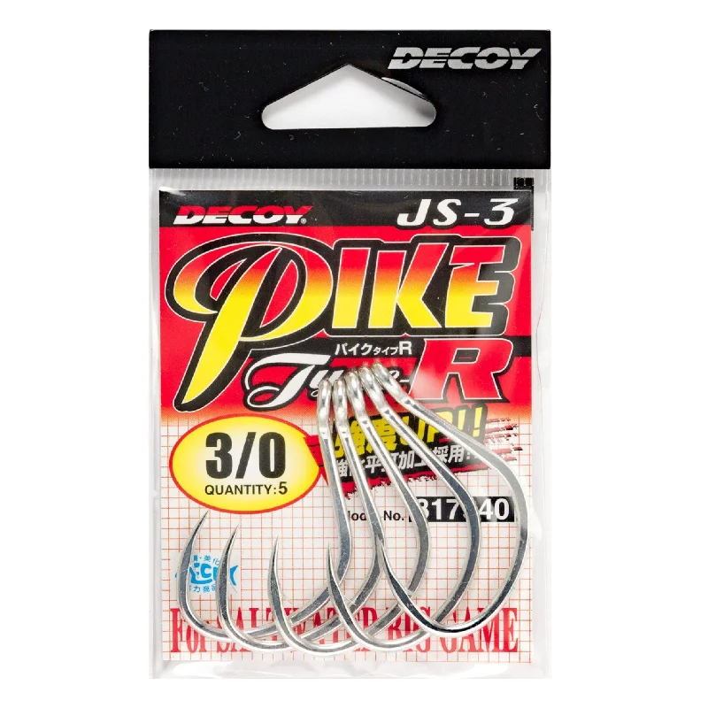 Bluegill Fish Hooks-Decoy Pike Type R JS-3 Jigging Hooks