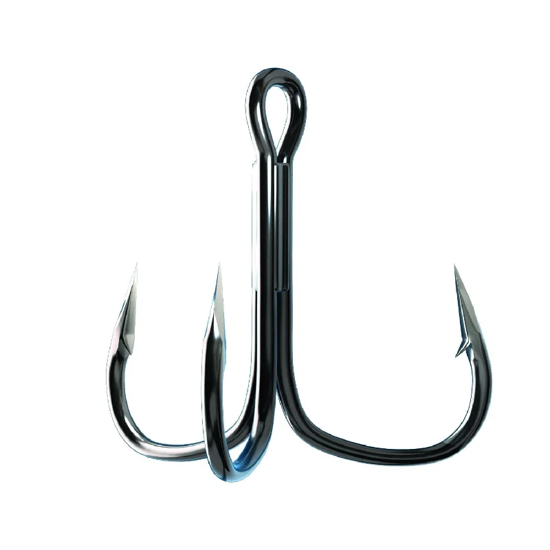 Small Treble Fish Hooks-Eagle Claw Trokar TK949P 3X Strong Wide Gap Treble Hook