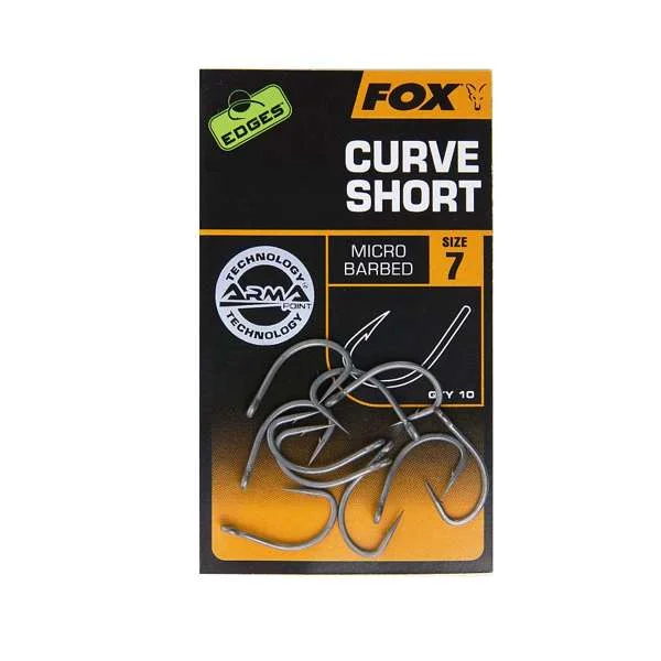 Saltwater Hook Sets-Fox Edges Curve Short Hooks Barbed