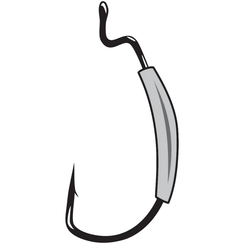 Crappie Fishing Hooks-Gamakatsu Offset Weighted Superline EWG Hooks