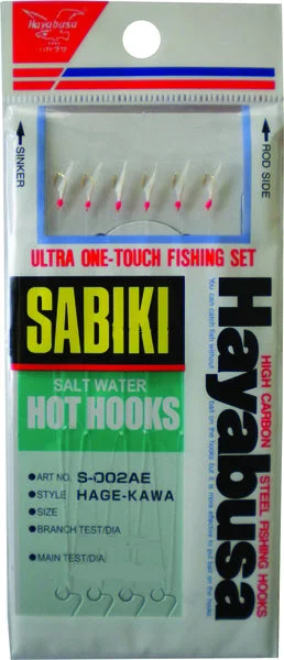 Ultra-strong Fish Hooks-Hayabusa Salt Water Hot Hooks S002AE Sabiki Rig #3