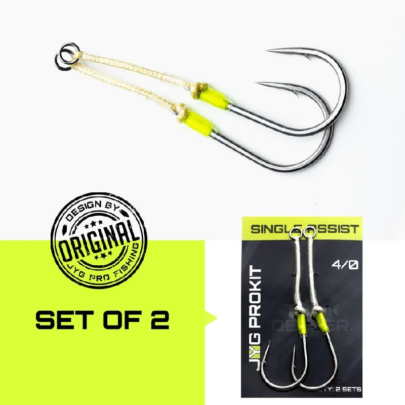 Heavy-duty Treble Hooks-JYG Pro Single Assist Hooks