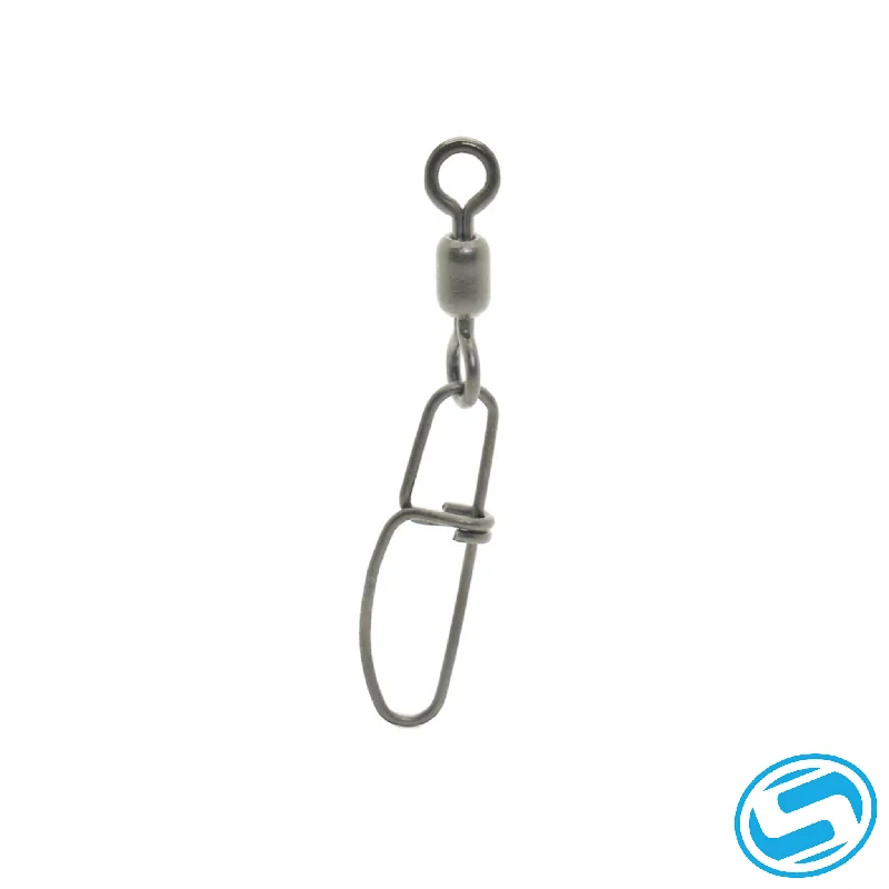 Large Eye Bearing Swivels-Mustad Crane Stainless Steel Swivel with Crosslock Snap