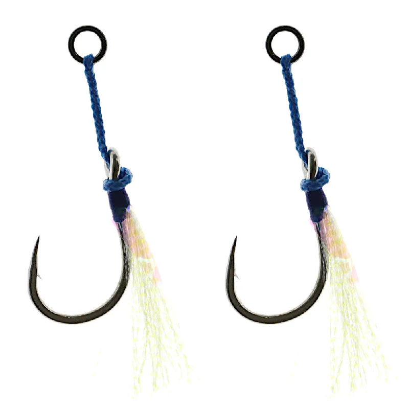 Wide-bend Fish Hooks-Mustad Ocean Crystal Jig Assist Hooks