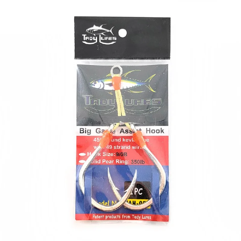 Steel Fish Hooks-Tady Wire Double Assist Hooks 2pk