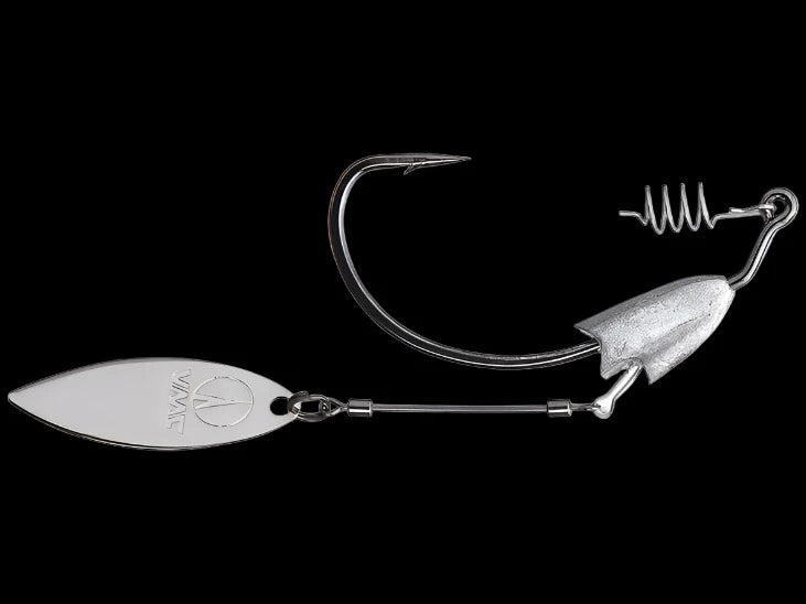 Glow-in-the-dark Fish Hooks-VMC Heavy Duty Weighted Willow Swimbait Hook 2pk